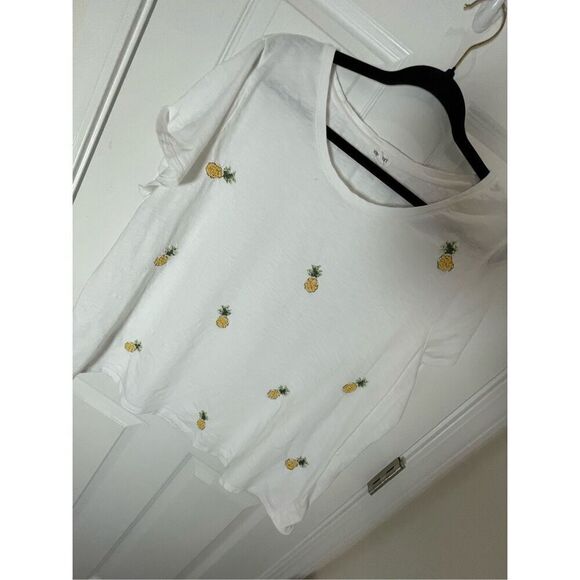 Westport women’s white pineapple tshirt 3X - Picture 1 of 7
